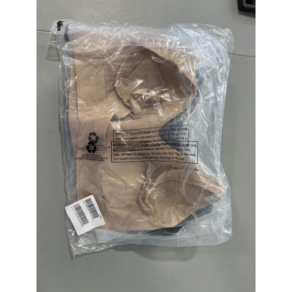 Rhonda Shear 2 Pack Molded Cup Bra with Wrap Back Size Large Black Beige 633.5 - Picture 4 of 9